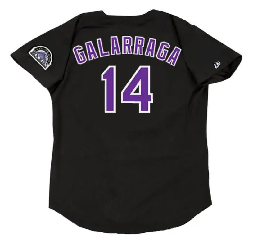 ANDRES GALARRAGA Colorado Rockies 1993 Majestic Throwback Baseball Jersey 