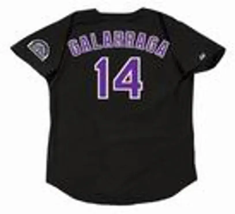 ANDRES GALARRAGA Colorado Rockies 1993 Majestic Throwback Baseball Jersey 
