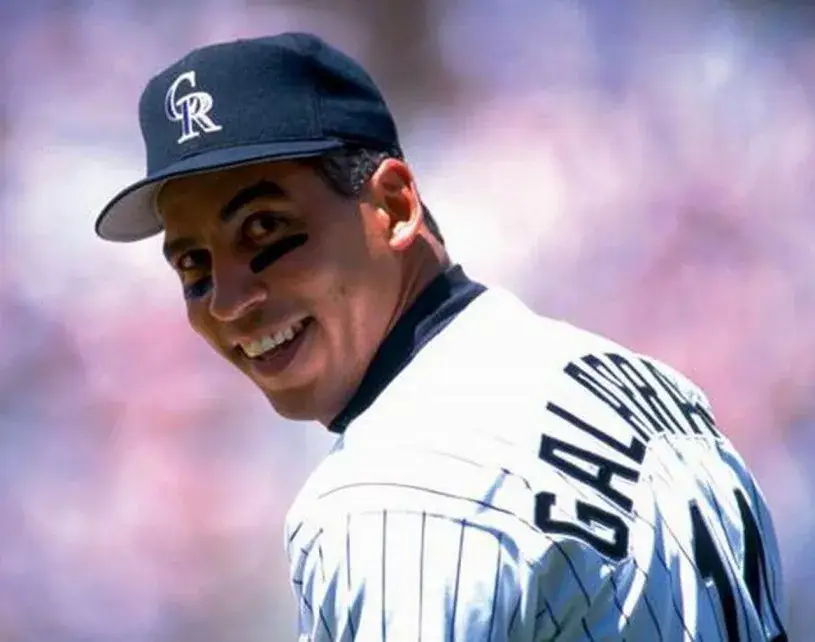 ANDRES GALARRAGA Colorado Rockies 1996 Majestic Throwback Home Baseball Jersey 