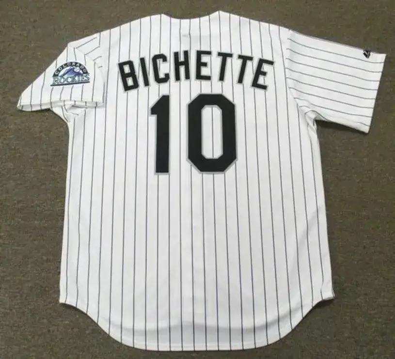 DANTE BICHETTE Colorado Rockies 1998 Majestic Throwback Home Baseball Jersey 