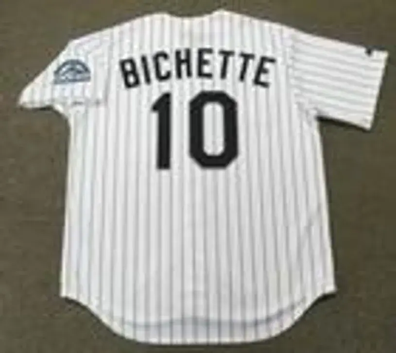 DANTE BICHETTE Colorado Rockies 1998 Majestic Throwback Home Baseball Jersey 