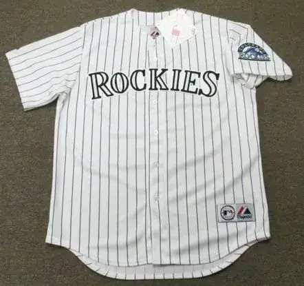 ERIC YOUNG Colorado Rockies 1996 Majestic Throwback Home Baseball Jersey