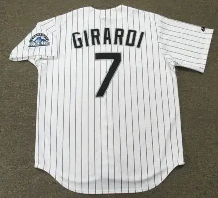 JOE GIRARDI Colorado Rockies 1995 Majestic Throwback Home Baseball Jersey 