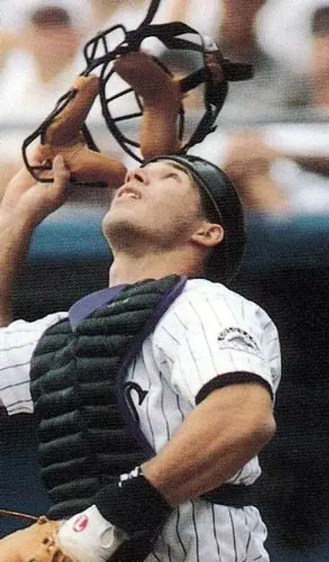 JOE GIRARDI Colorado Rockies 1995 Majestic Throwback Home Baseball Jersey 