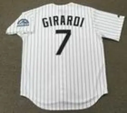 JOE GIRARDI Colorado Rockies 1995 Majestic Throwback Home Baseball Jersey 