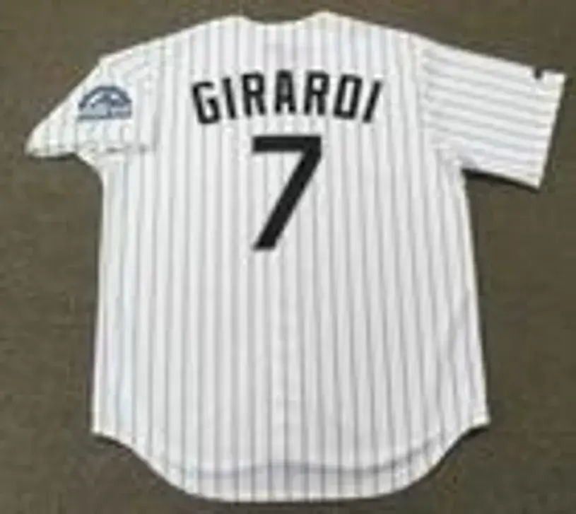 JOE GIRARDI Colorado Rockies 1995 Majestic Throwback Home Baseball Jersey 