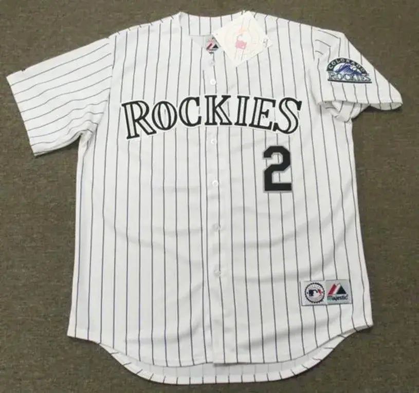TROY TULOWITZKI Colorado Rockies 2014 Majestic Home Baseball Jersey
