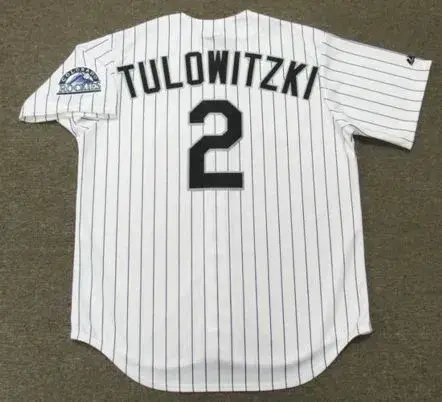 TROY TULOWITZKI Colorado Rockies 2014 Majestic Home Baseball Jersey 