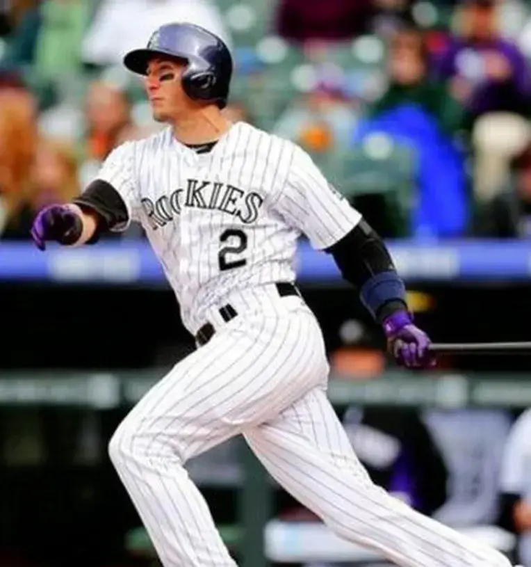 TROY TULOWITZKI Colorado Rockies 2014 Majestic Home Baseball Jersey 