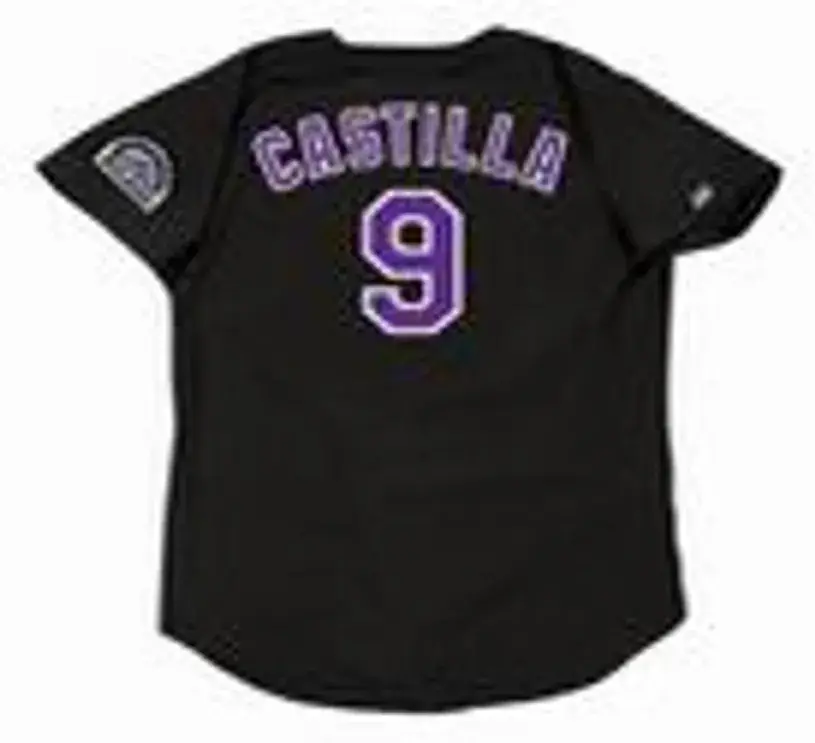 VINNY CASTILLA Colorado Rockies 1993 Majestic Throwback Baseball Jersey 