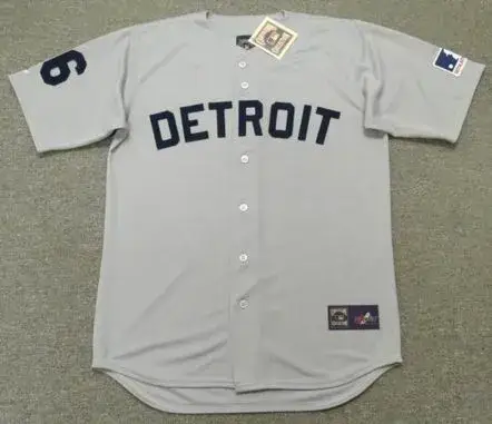 AL KALINE Detroit Tigers 1969 Away Majestic Throwback Baseball Jersey
