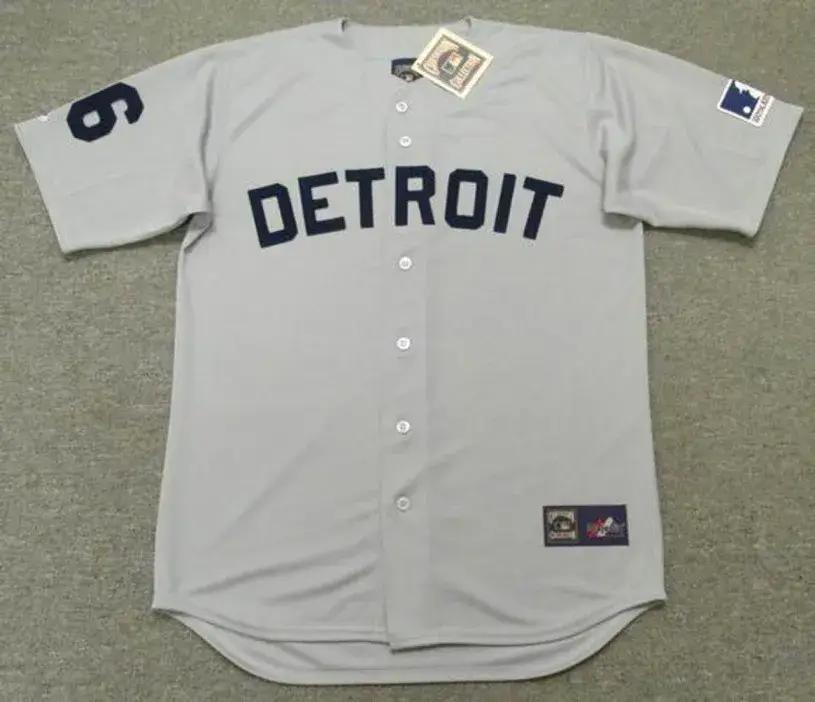 AL KALINE Detroit Tigers 1969 Away Majestic Throwback Baseball Jersey