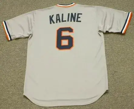 AL KALINE Detroit Tigers 1972 Away Majestic Throwback Baseball Jersey 