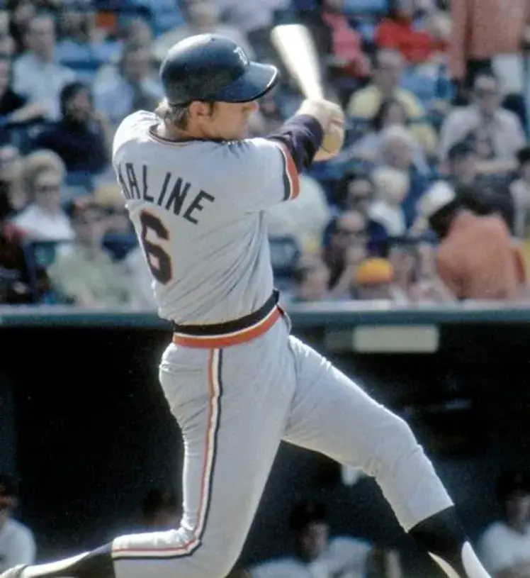 AL KALINE Detroit Tigers 1972 Away Majestic Throwback Baseball Jersey 