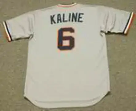 AL KALINE Detroit Tigers 1972 Away Majestic Throwback Baseball Jersey 