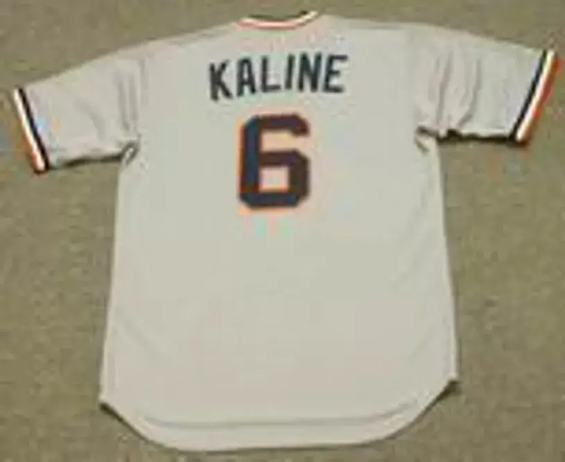 AL KALINE Detroit Tigers 1972 Away Majestic Throwback Baseball Jersey 