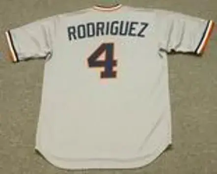 AURELIO RODRIGUEZ Detroit Tigers 1976 Majestic Cooperstown Throwback Away Baseball Jersey 