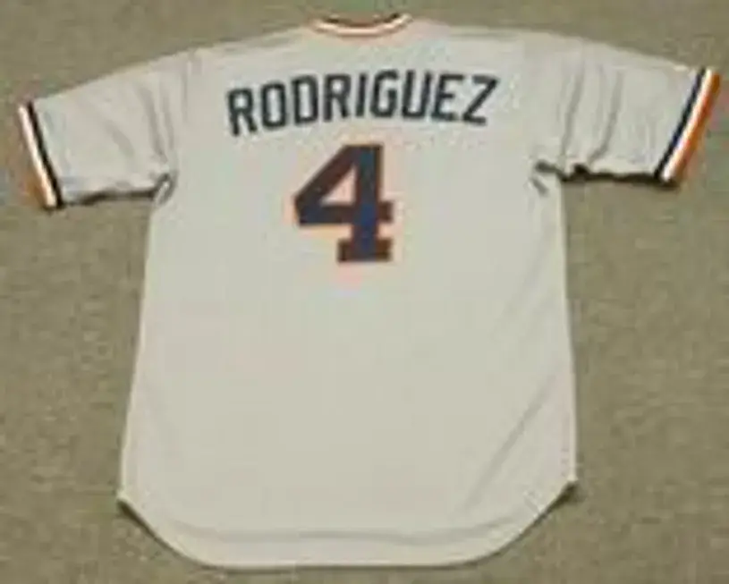 AURELIO RODRIGUEZ Detroit Tigers 1976 Majestic Cooperstown Throwback Away Baseball Jersey 