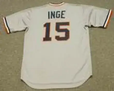 BRANDON INGE Detroit Tigers 1980’s Majestic Cooperstown Throwback Baseball Jersey 