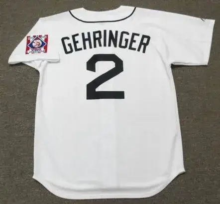 CHARLIE GEHRINGER Detroit Tigers 1939 Majestic Throwback Home Baseball Jersey 