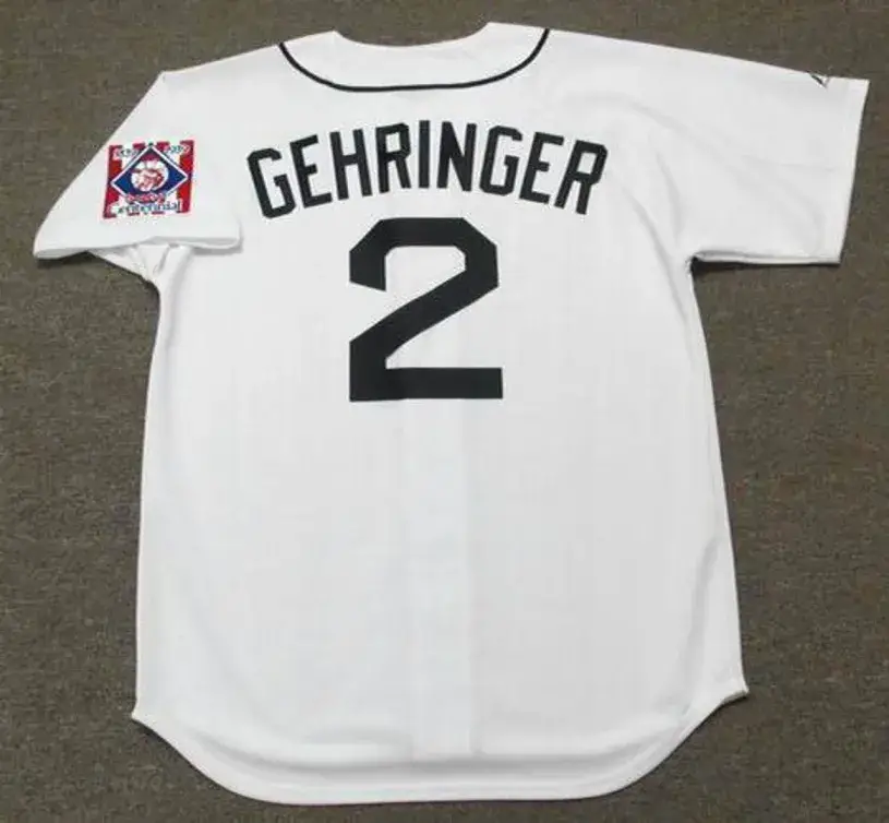 CHARLIE GEHRINGER Detroit Tigers 1939 Majestic Throwback Home Baseball Jersey 