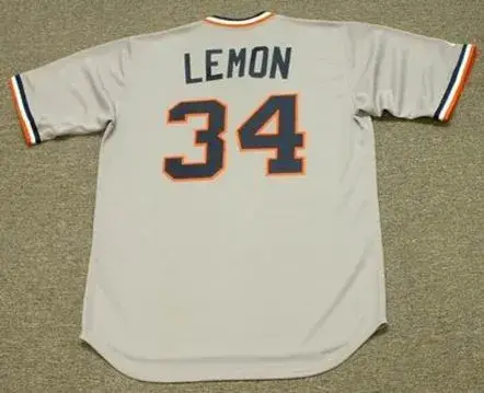 CHET LEMON Detroit Tigers 1984 Majestic Cooperstown Throwback Baseball Jersey 