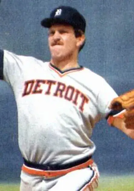 DAN PETRY Detroit Tigers 1984 Majestic Cooperstown Throwback Away Baseball Jersey 
