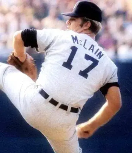 DENNY McLAIN Detroit Tigers 1969 Home Majestic Throwback Baseball Jersey 