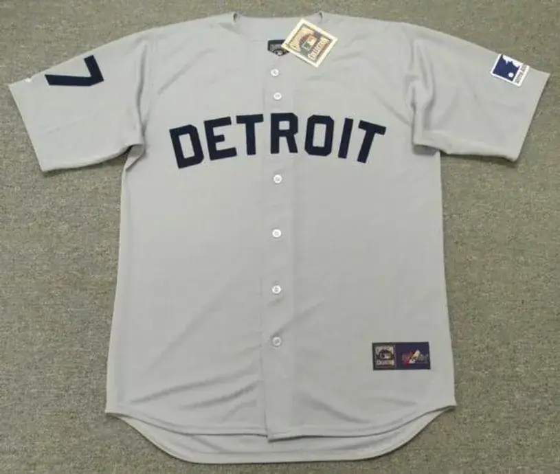 DENNY McLAIN Detroit Tigers 1969 Majestic Cooperstown Away Baseball Jersey