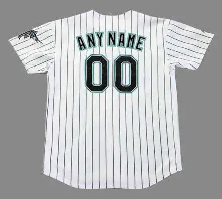 FLORIDA MARLINS 2000’s Home Majestic Throwback Jersey Customized “Any Name & Number(s)” 
