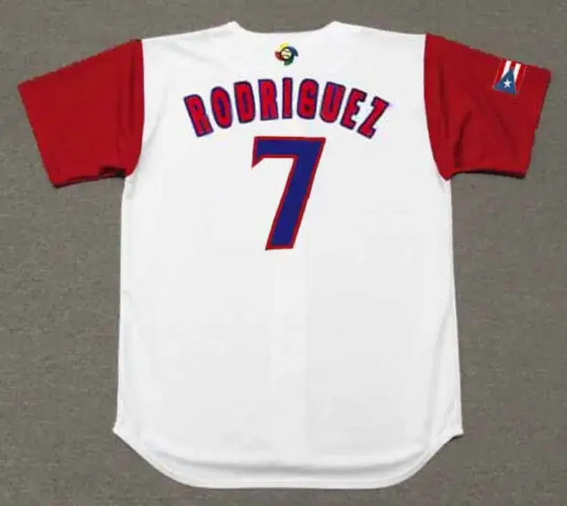 IVAN RODRIGUEZ Puerto Rico 2006 World Baseball Classic Throwback Jersey 