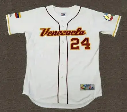 MIGUEL CABRERA 2006 Venezuela WBC Majestic Throwback Baseball Jersey 