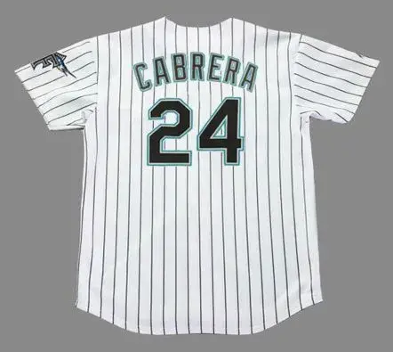 MIGUEL CABRERA Florida Marlins 2005 Home Majestic Throwback Baseball Jersey 