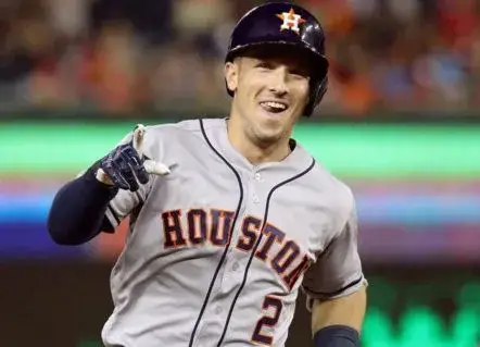 ALEX BREGMAN Houston Astros Majestic Away Baseball Jersey 