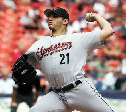 ANDY PETTITTE Houston Astros 2005 Majestic Throwback Away Baseball Jersey 