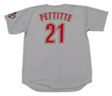ANDY PETTITTE Houston Astros 2005 Majestic Throwback Away Baseball Jersey 