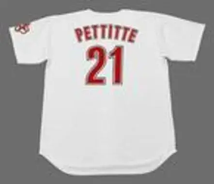 ANDY PETTITTE Houston Astros 2005 Majestic Throwback Home Baseball Jersey 