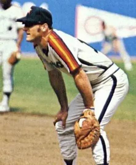 ART HOWE Houston Astros 1982 Away Majestic Baseball Throwback Jersey 