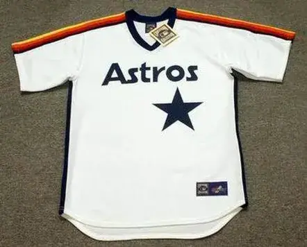 BILL DORAN Houston Astros 1986 Away Majestic Baseball Throwback Jersey