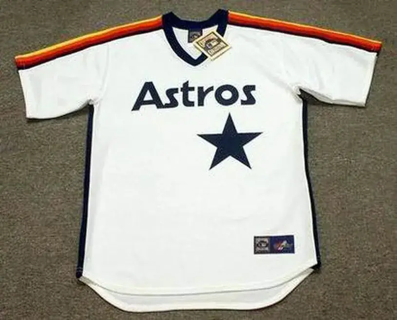 BILL DORAN Houston Astros 1986 Away Majestic Baseball Throwback Jersey