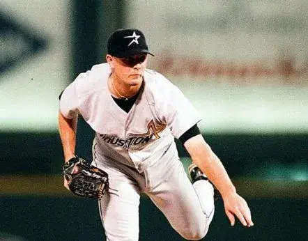 BILLY WAGNER Houston Astros 1998 Away Majestic Baseball Throwback Jersey 