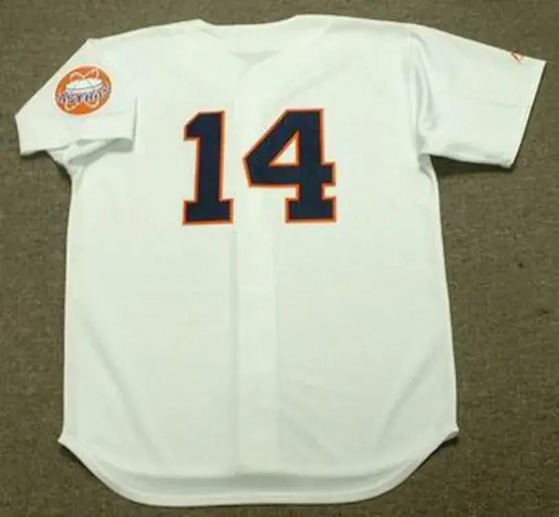 BOB ASPROMONTE Houston Astros 1967 Majestic Throwback Home Baseball Jersey
