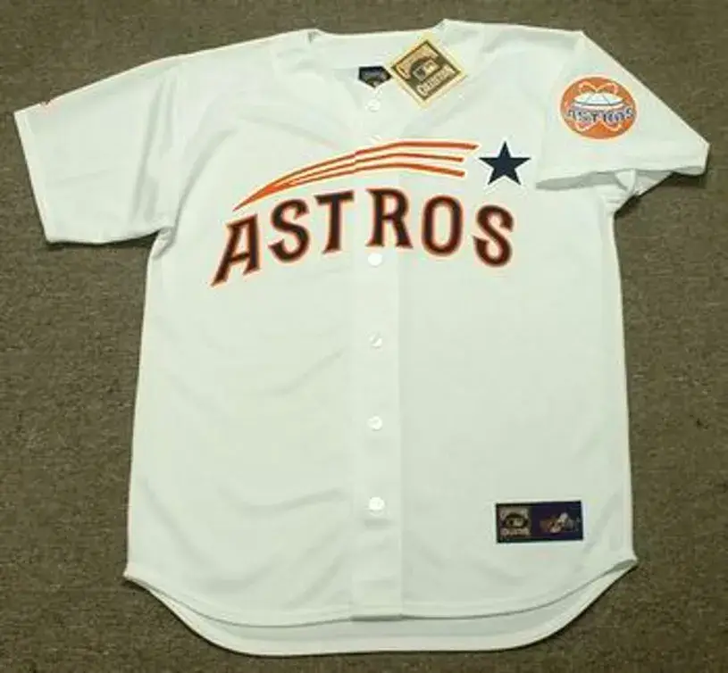 BOB WATSON Houston Astros 1960’s Home Majestic Baseball Throwback Jersey