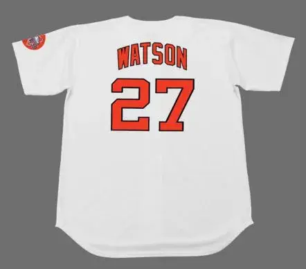 BOB WATSON Houston Astros 1971 Home Majestic Baseball Throwback Jersey 
