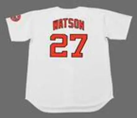 BOB WATSON Houston Astros 1971 Home Majestic Baseball Throwback Jersey 