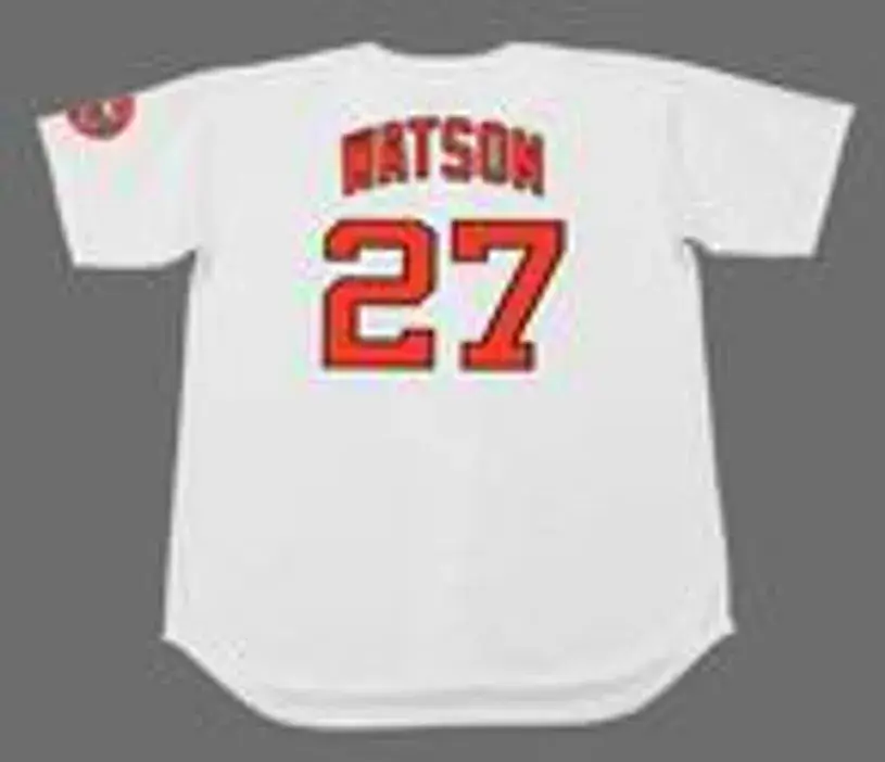 BOB WATSON Houston Astros 1971 Home Majestic Baseball Throwback Jersey 