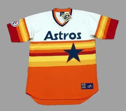 BOB WATSON Houston Astros 1976 Home Majestic Baseball Throwback Jersey