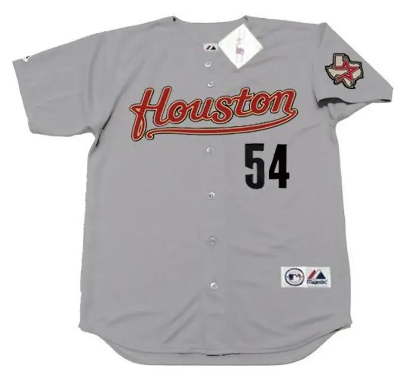 BRAD LIDGE Houston Astros 2005 Away Majestic Baseball Throwback Jersey