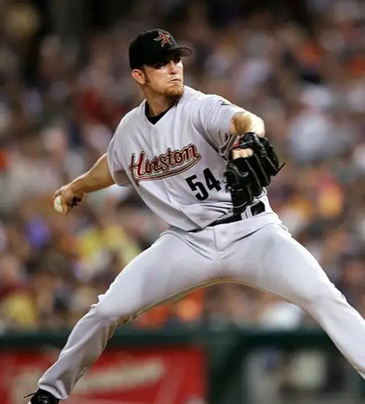 BRAD LIDGE Houston Astros 2005 Away Majestic Baseball Throwback Jersey 