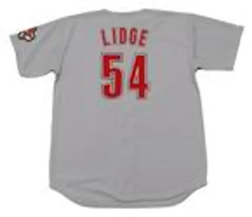 BRAD LIDGE Houston Astros 2005 Away Majestic Baseball Throwback Jersey 